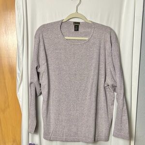Sigrid Olsen Essentials Woman's Heather Purple Long Sleeve Top Size 3X